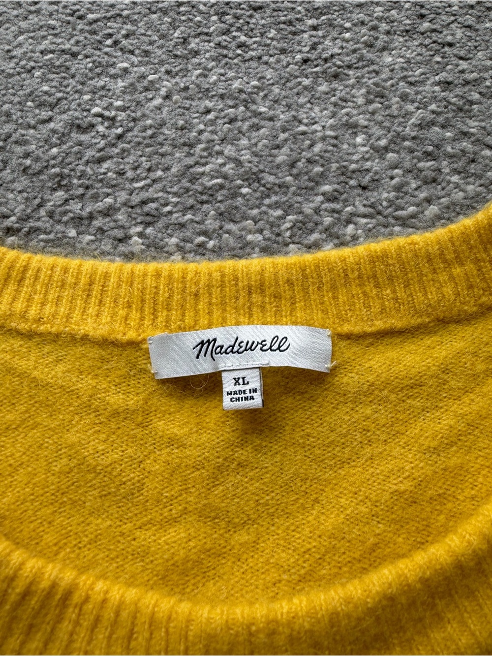 Madewell Colorblock Wool Blend Balloon Sleeve Sweater - Picture 4 of 6